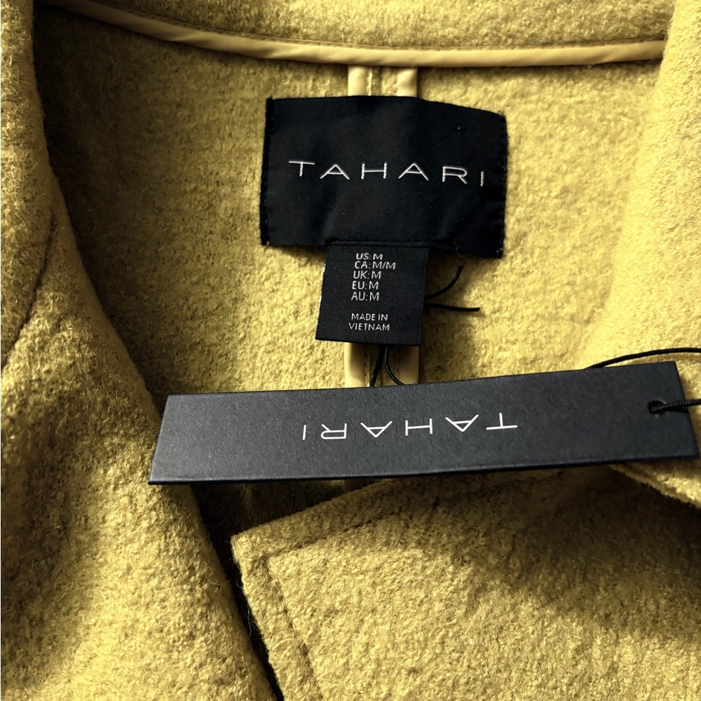 Tahari Women's Vibrant Yellow Leather Jacket - Picture 5 of 9